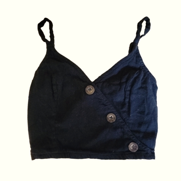 Hollister Tops - Hollister Button Crop Top